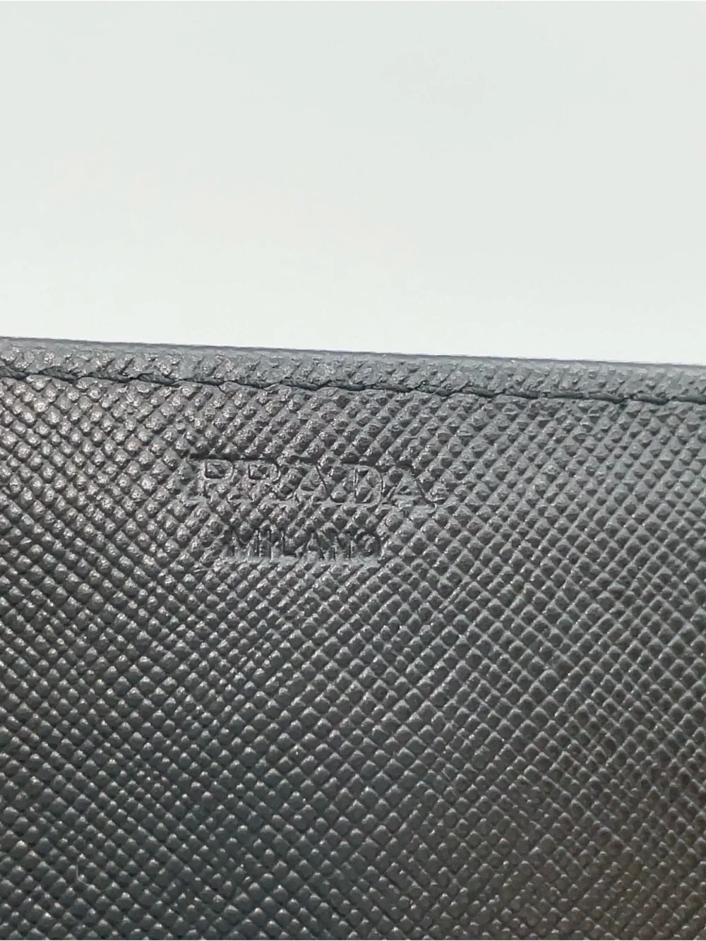 Auth Prada Tessuto Nylon Black Flap/Wallet